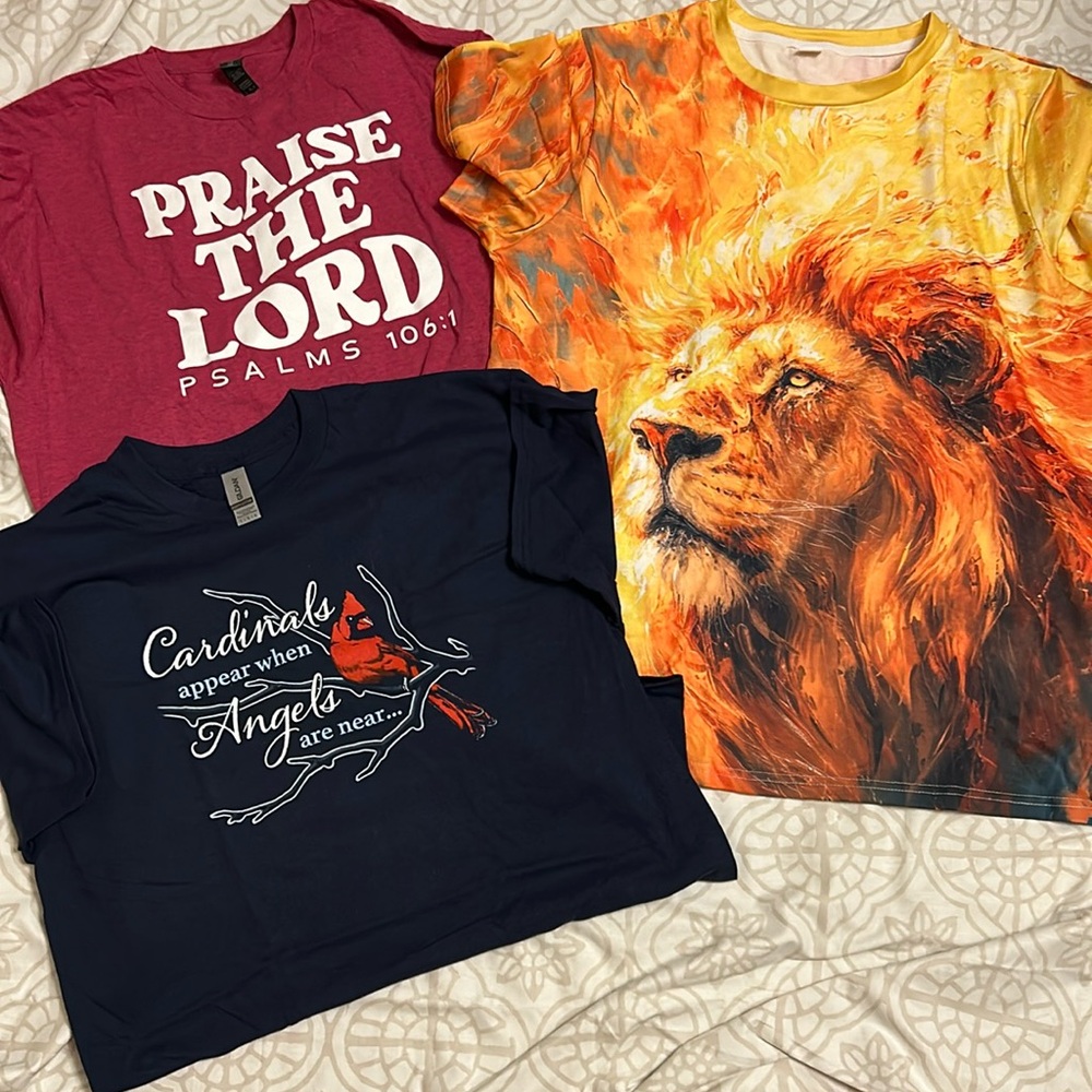 3 short sleeve T shirts